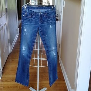 Plastic Distressed Jeans